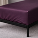 Satin fitted sheet 80х190 Boston Eggplant SBEF819 photos 1
