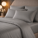 Komplet pościeli U-tek satyna p&oacute;łtorosobowa  Boston Soft Grey KPB1SG zdjęcia 3