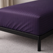 Satin fitted sheet 80x190 Boston Anthracite Stripe BAS819 photos 1
