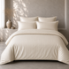 U-tek Satin Single Bedding Set Boston Ivory Beige Stripe KPB1IBS photos 1
