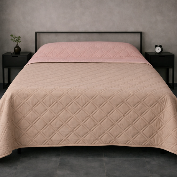 Покрывало Аквастоп U-tek 130х210 Blush Pink & Cappuccino QBBPC1321 фото
