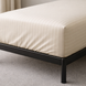 Простыня  натяжная Сатин 80x190 Boston Ivory Beige Stripe BEISF819 фото 1