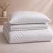 U-tek Satin Single Bedding Set Boston White Stripe KPB1WS photos 2