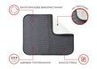 Багаторазова поглинаюча пелюшка U-TEK PAD 85x90 (сірий) PGUP8590