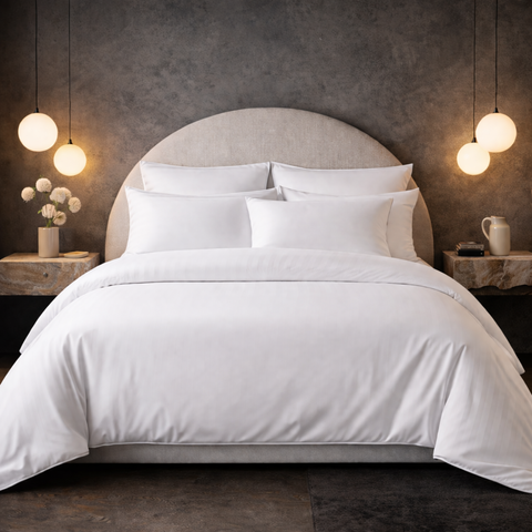 Komplet pościeli U-tek satyna King Size King Size Boston White KPB1W zdjęcia 1