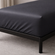 Satin fitted sheet 80x190 Boston Iron Grey HSIGF819 photos 1