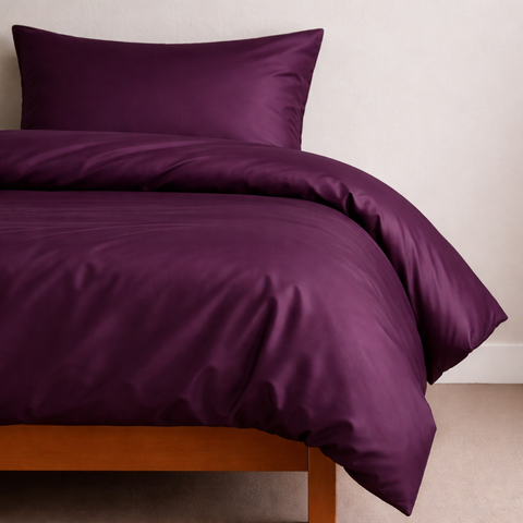Poszwa na kołdrę U-Tek satynowa King Size 220&times;240 cm Boston Eggplant  SE14321 zdjęcia 1