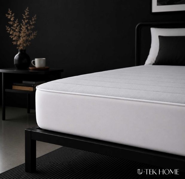 Melange Cotton Calico Fitted Mattress Protector  200х220 MCF80200 photos 4
