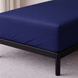 Satin fitted sheet 80x190 Boston Royal Blue SRBF819 photos 2